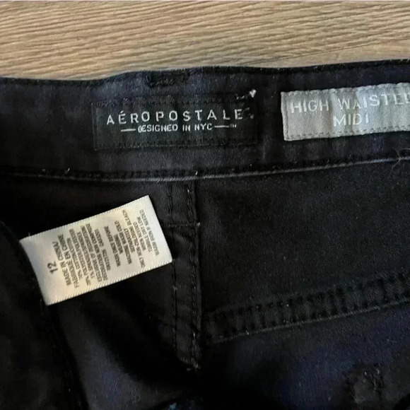 Aeropostale black Jean shorts - Picture 2 of 2